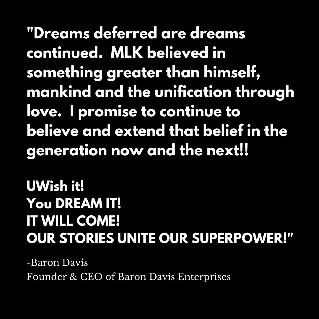 BaronDavis's tweet photo. Today and everyday I honor the legacy of Dr. Martin Luther King Jr.  💪🏾✊🏾🙏🏾 https://t.co/d7kdFRnuGg