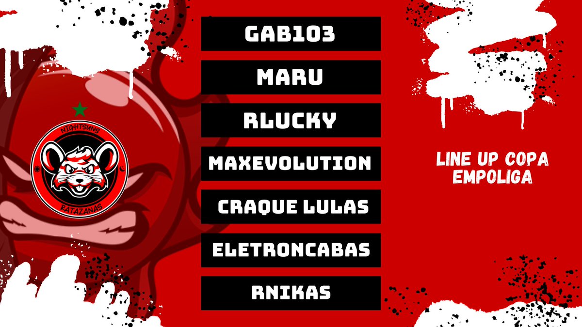 E VAMOS PARA COPA DA EMPOLIGA COM A LINE MAIS TRANSANTE DO BRASIL
@RTZSerra1 <a href="/Maruzin11/">Maru</a> <a href="/craquelulas/">CRAQUE 💪</a> <a href="/gabrieleletron1/">eletron</a>