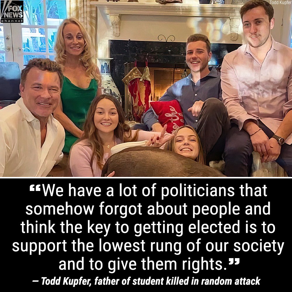 FoxNews's tweet photo. ‘YOUR’ CHILD COULD BE NEXT: Murdered grad student's father blames leaders for crime spike in liberal city. https://t.co/nN1bMTek8Q https://t.co/858CK3tvY0