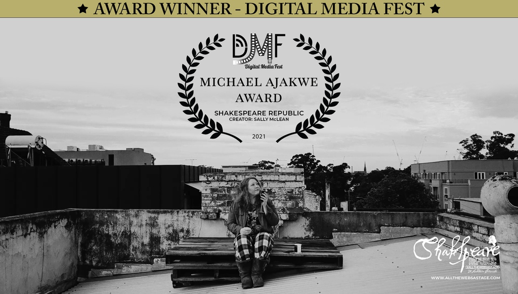 ShakesRepublic's tweet photo. We are THRILLED to share that we won the Michael Ajakwe Award @ the Digital Media Fest!⁠ A huge honour to receive this award. Many thanks to the DMF Jury &amp; team &amp; congrats to our cast &amp; crew!
⁠
#Shakespeare #webseries #lockdownchronicles #michaelajakwe #awardwinner #lovethebard https://t.co/ExwQz500t6