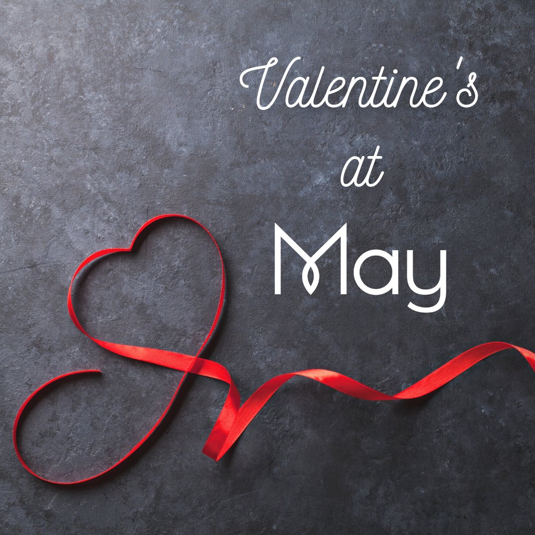 You and yours truly are invited to an exclusive Valentine's dinner at May! Feb 11, 12 &amp; 14. #yeg

$150 per couple
- Five course dinner of shareable dishes
- Bottle of wine

Payment due upon reservation confirmation, 18% gratuity will be applied. Reserve @  restaurantmay.ca/make-a-reserva…