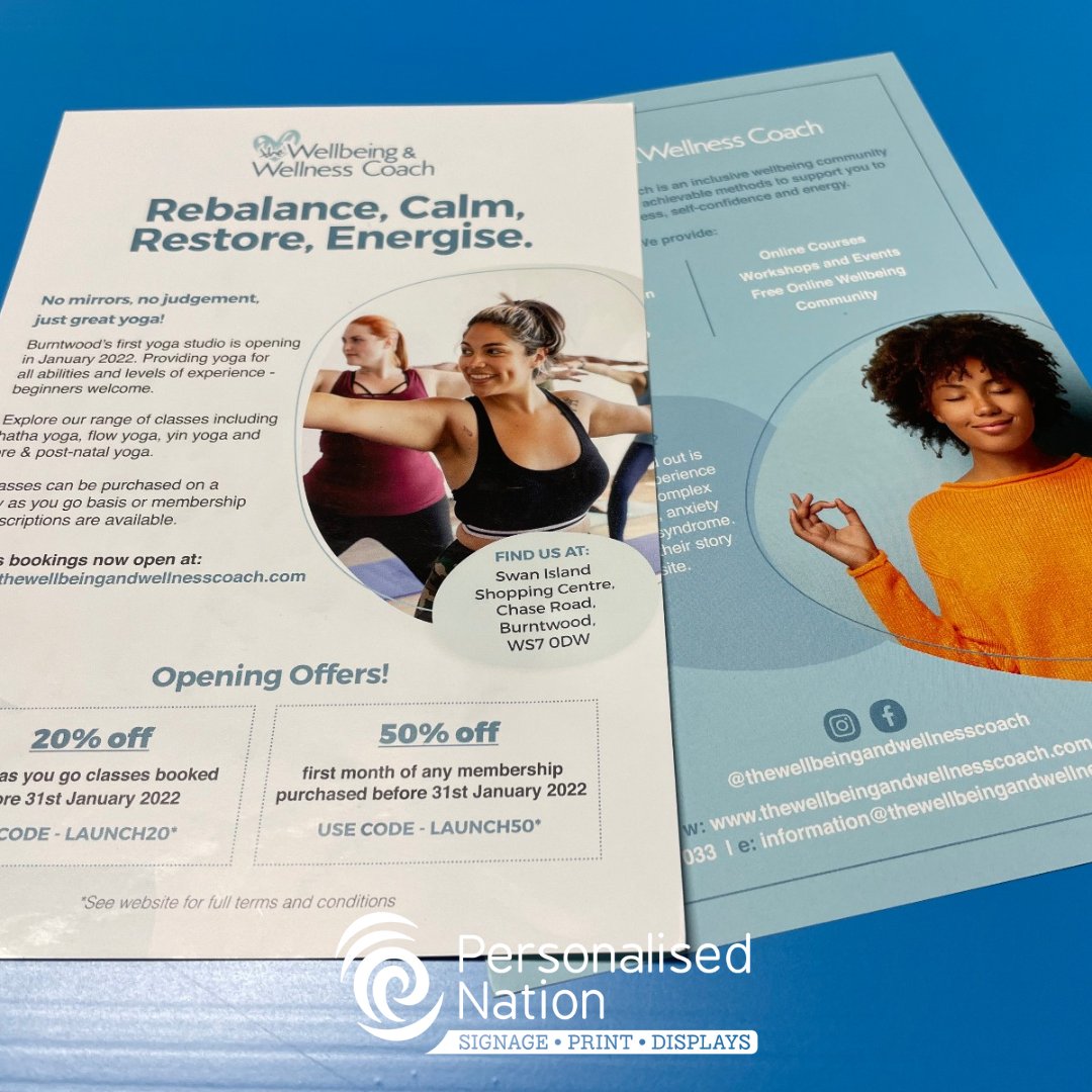 We'd like to give a shout-out to a fabulous new addition to Swan Island in Burntwood - The Wellbeing &amp; Wellness Coach yoga studio. We've loved working with Susan and wish her every success with the new studio #LichfieldLocal