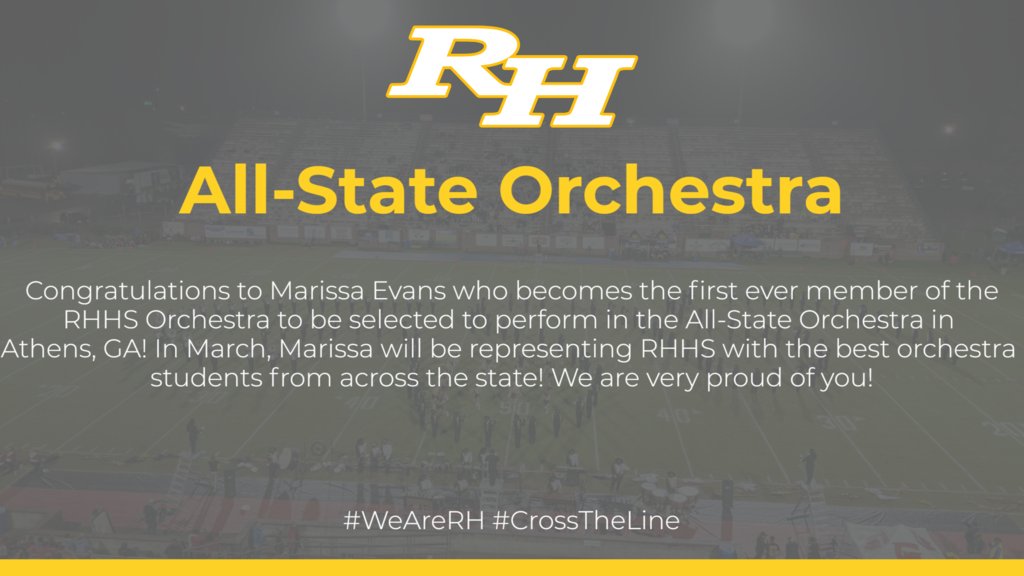 RichmondHill_HS's tweet photo. RHHS Orchestra sends first to All-State! https://t.co/RTALXfv6FO