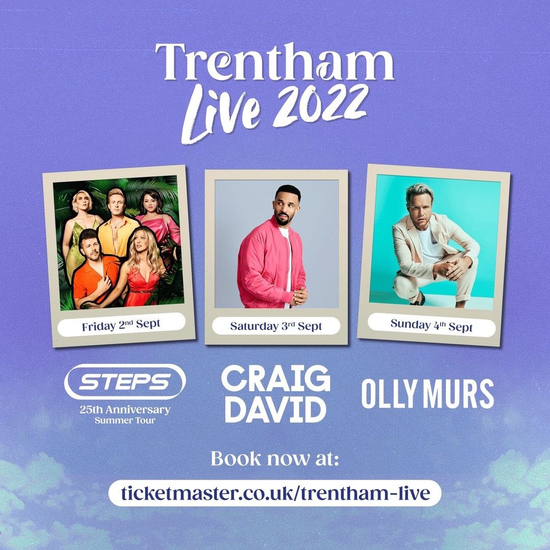 TrenthamLive's tweet photo. Today is #BlueMonday… so why not cheer yourself up? 🥳

Grab your tickets to #TrenthamLive and look forward to a fantastic weekend of music this summer! This year features the iconic @OfficialSteps, @CraigDavid and @ollymurs 🎤

BOOK NOW 👉🏻 https://t.co/jd4MDfZyGI https://t.co/SrRG6NiZPr