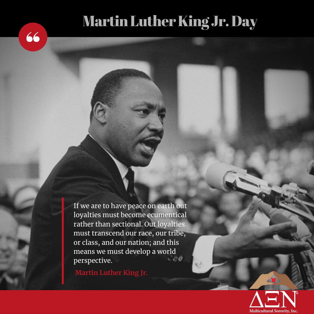 DeltaXiNu's tweet photo. Today, we honor the legacy of activists Martin Luther King Jr., and celebrate his life, his achievements, and his dream for our nation. 

Martin Luther King Jr. (Jan. 15, 1929 - April 4, 1967) https://t.co/OeKLFJjdxJ