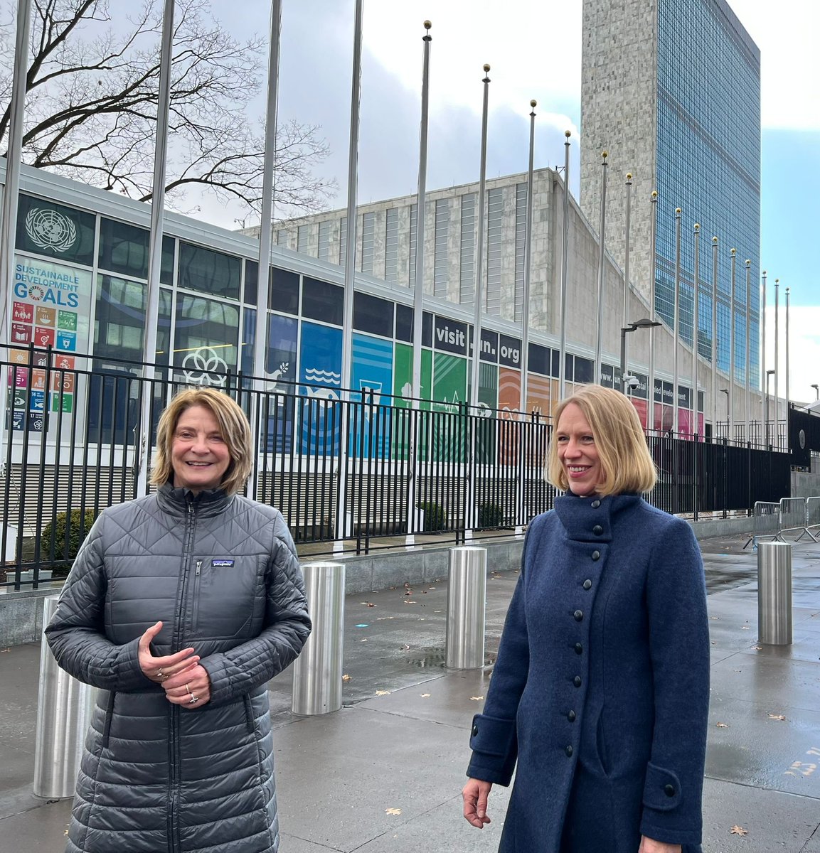 mona_juul's tweet photo. Welcome back to the UN, Foreign Minister🇳🇴!

Tomorrow Huitfeldt will chair the #UNSC open debate on violence against women in peace&amp;security processes. Looking forward to hearing from our excellent briefers @MBachelet @zarqayaftali @KaavyaAsoka 

#ProtectParticipation @UNWebTV https://t.co/pxw8Aj8jck