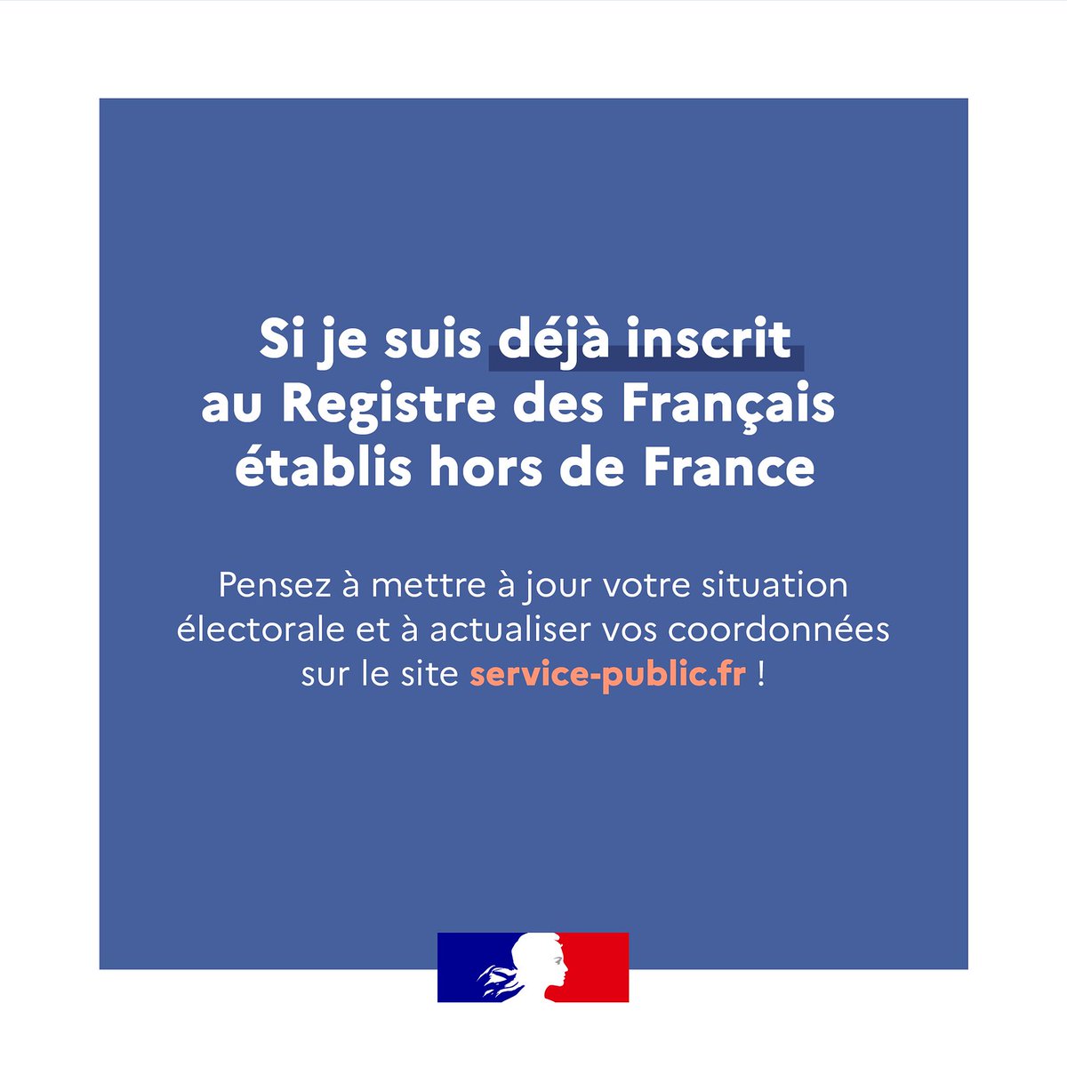 MoDem_MDFE's tweet image. Pour pouvoir voter aux élections #Présidentielle2022 et #Législatives2022, n&apos;oubliez-pas d&apos;actualiser vos coordonnées sur les listes électorales consulaires. 
C&apos;est tout simple !

📌 avant le 4 mars pour la Présidentielle !

👉 service-public.fr
