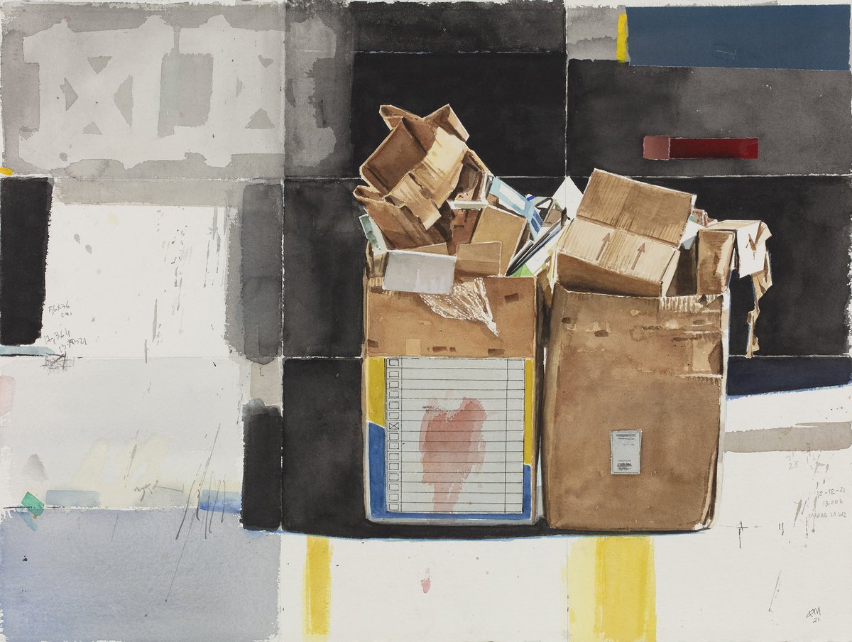 Este próximo viernes inauguración en Haleria Luisa Pita #arte #pintura #galeria #museo #dibujo #acuarela #reciclaje