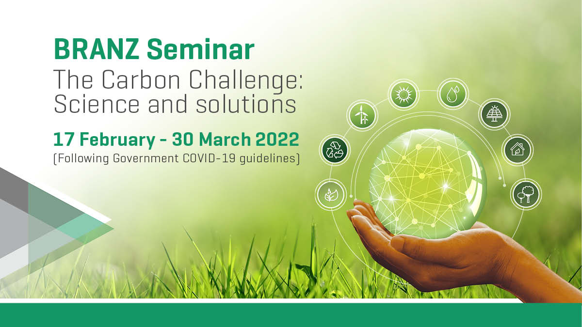 Reducing carbon emissions is becoming a key focus for the building and construction industry. Are you ready to meet the challenge? 

Register for our seminar for guidance on how to meet the carbon challenges for new residential buildings.
branz.arlo.co/w/