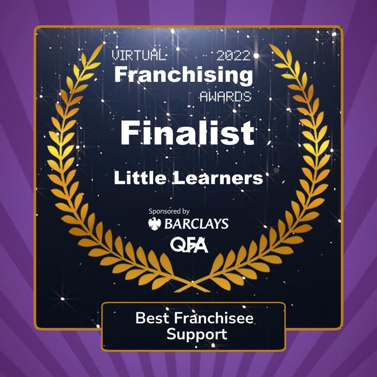 LittleLearnerUK's tweet image. Thrilled to announce that Little Learners AND Aisha from @LLNWKent have been shortlisted for a Virtual Franchising Award! 🏆

We have been shortlisted for Best Franchisee Support and Aisha for Franchisee of the Year! Huge well done 💜
#celebrate #awards #franchise #littlelearners