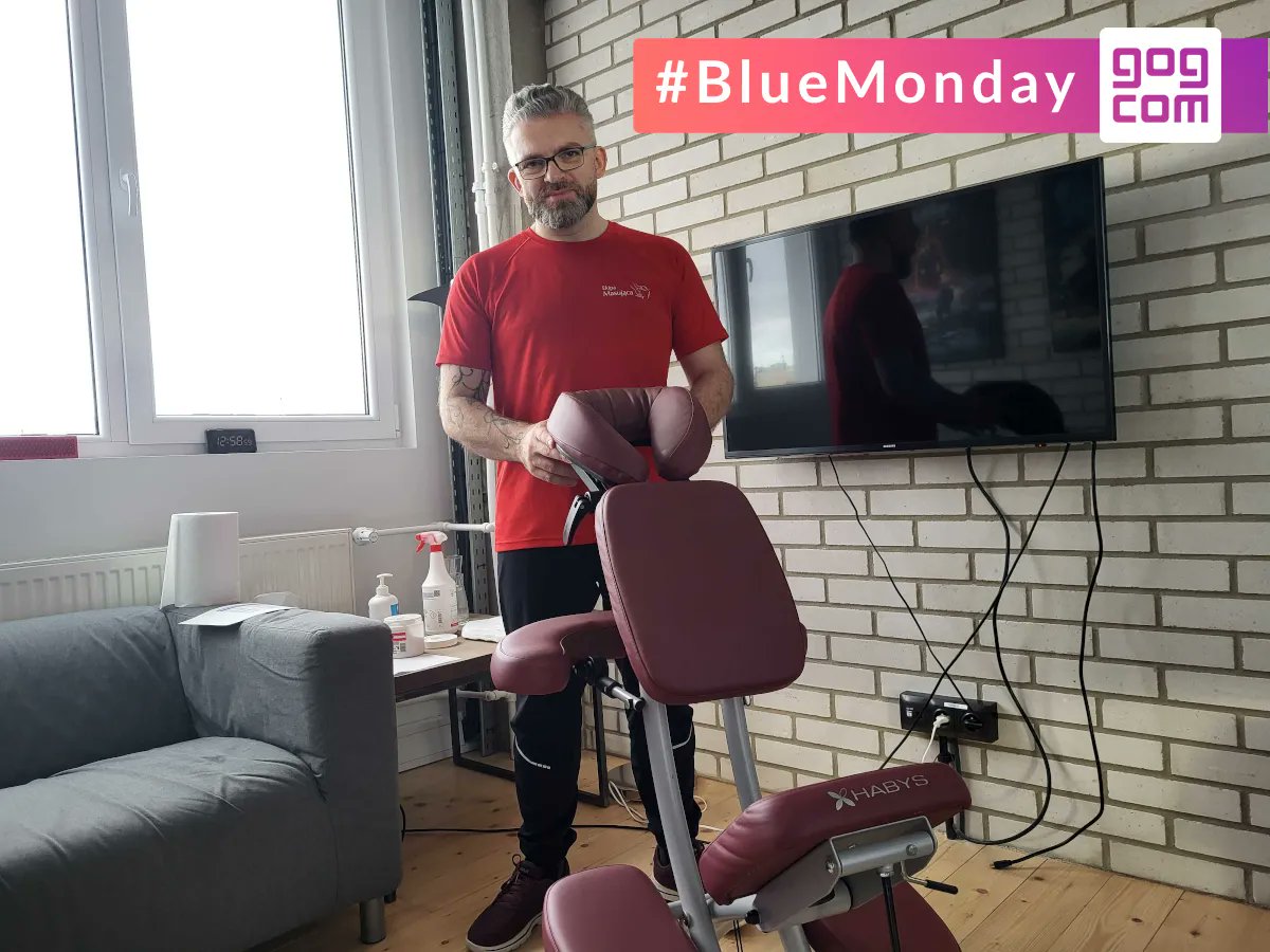GOGcom's tweet photo. #BlueMonday is considered one of the most depressing days of the year ๐ฌ
To fight the blues, the #GOGTeam could use professional massage therapists in the office today ๐ https://t.co/VkkvsF1GOw