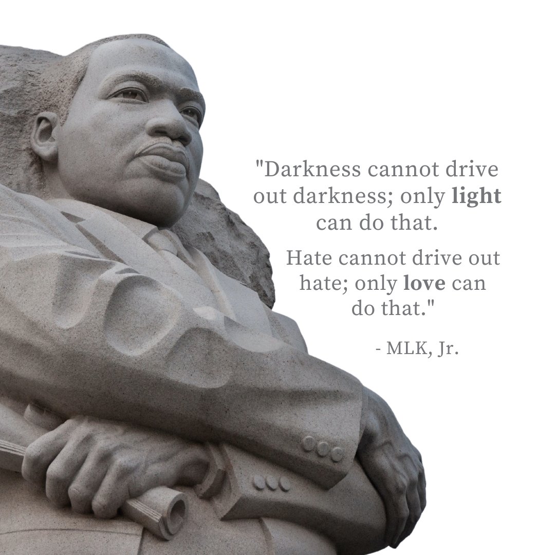 ATGFnet's tweet photo. Today is a reminder to exude light and love everywhere you go. Please take a moment to remember Martin Luther King, Jr., and all of the greatness he achieved.  As a reminder, our offices are closed today in observance of the holiday. https://t.co/AmcEDy7dUl