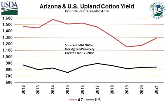 Julie Murphree (@cottonaggie) on Twitter photo Yup RT <a href="/azfb/">Arizona Farm Bureau</a>: Upland cotton yields in #AZ averaged 1,291 pounds per acre, highest since the 2018 crop compared to average U.S. yield at 841 pounds per acre via <a href="/usda_nass/">National Agricultural Statistics Service</a> Yup RT <a href="/azfb/">Arizona Farm Bureau</a>: Upland cotton yields in #AZ averaged 1,291 pounds per acre, highest since the 2018 crop compared to average U.S. yield at 841 pounds per acre via <a href="/usda_nass/">National Agricultural Statistics Service</a>