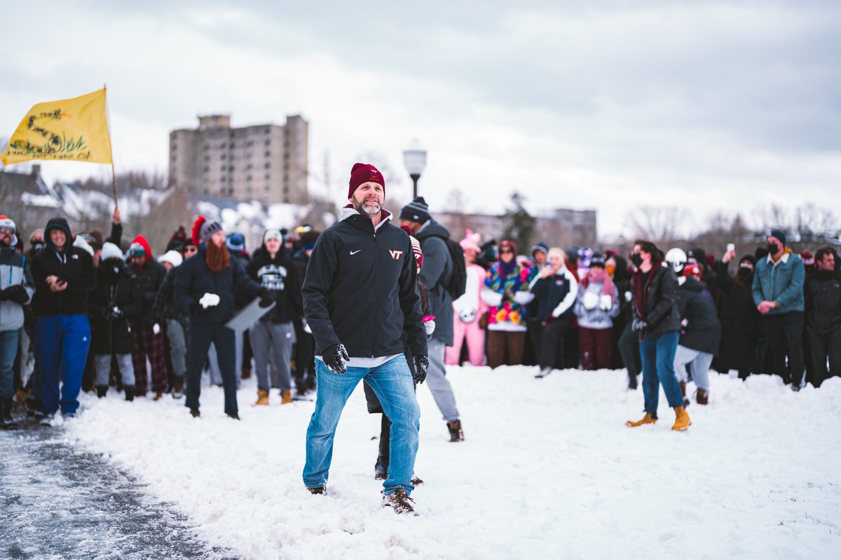HokiesFB's tweet image. Coach vs. everybody 😂