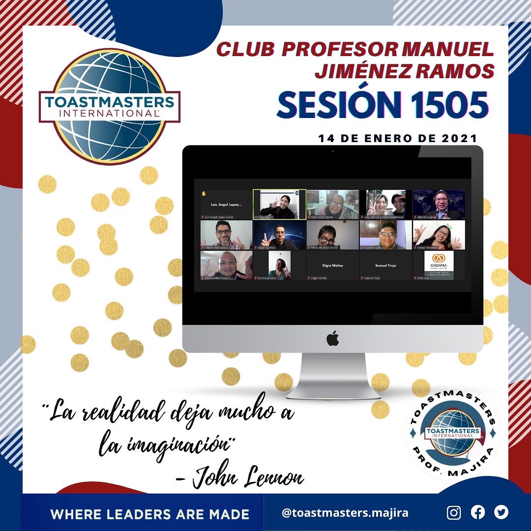 MajiraToast's tweet photo. El viernes 14 de enero se llevó a cabo la sesión No. 1505, una sesión estelar conducida por Abril Danaé Torrentera Mendoza y en la dirección de #Tabletopics: Luis Ángel López García. Dos colosos miembros de nuestro club, ¡La juventud se hizo presente en esta noche de viernes!✨ https://t.co/yK0MxizXbo