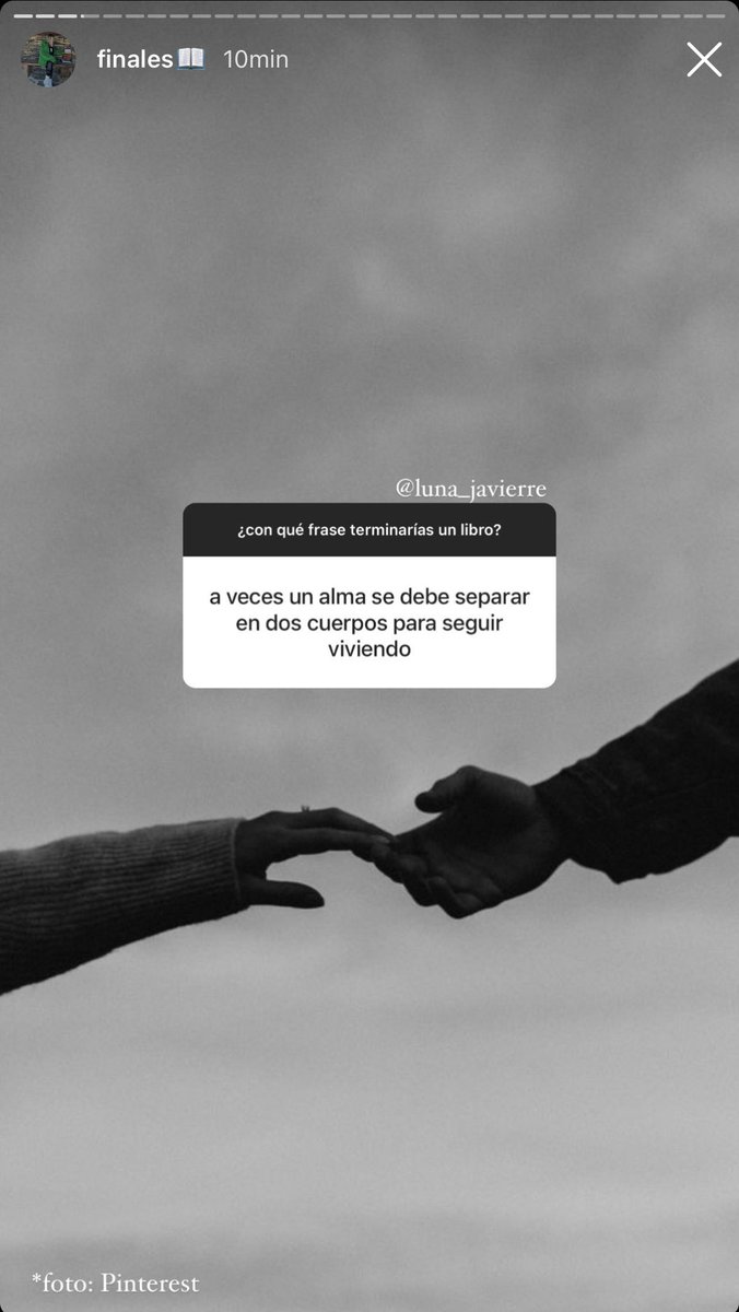 Luna_Javierre's tweet photo. ¿con qué frase terminarías un libro? https://t.co/Svacb97VQw