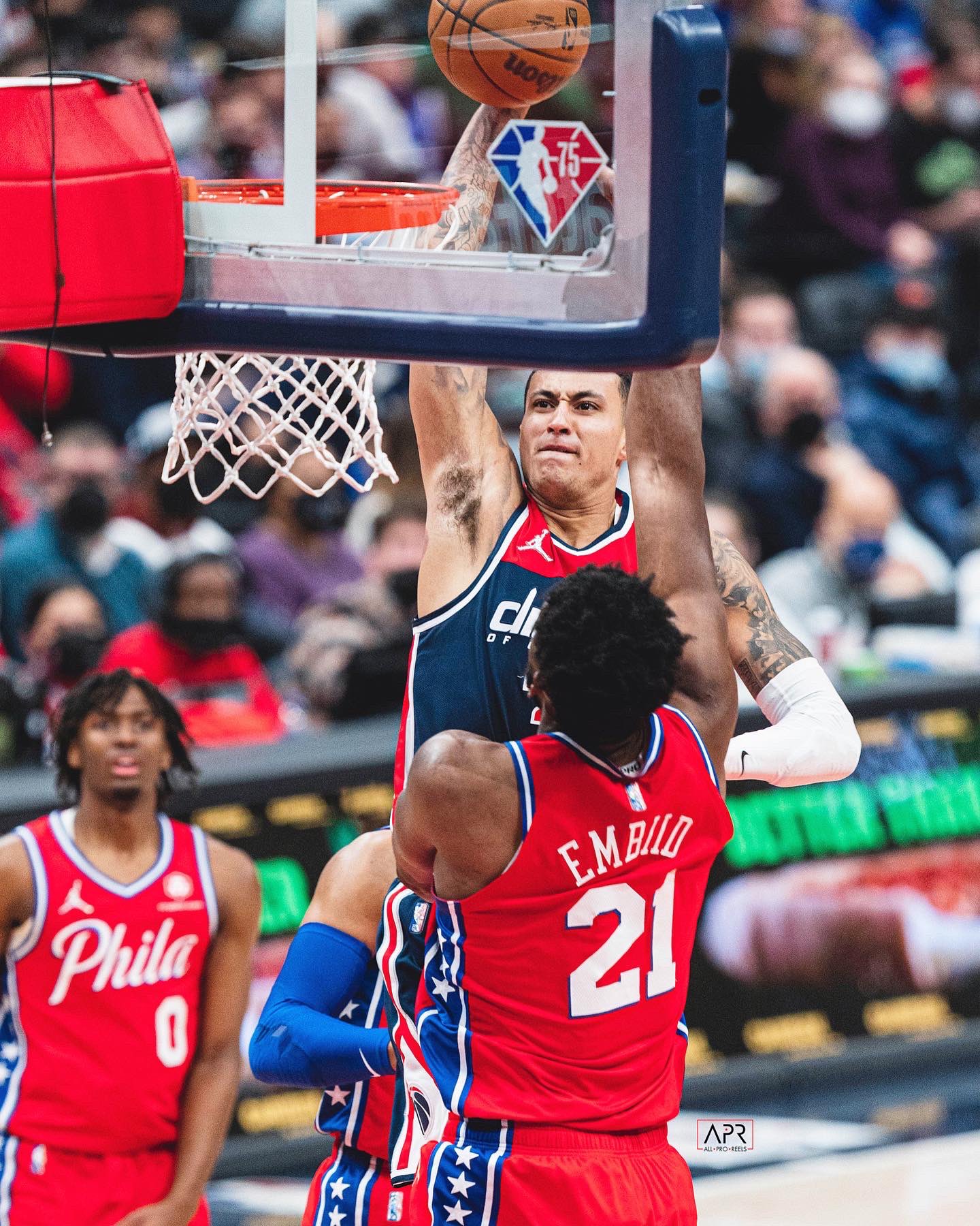 All Pro Reels on X Kyle Kuzma got Capital One Arena on its feet with a monster poster dunk on MVP candidate Joel Embiid https t XGYXhYrMbV X