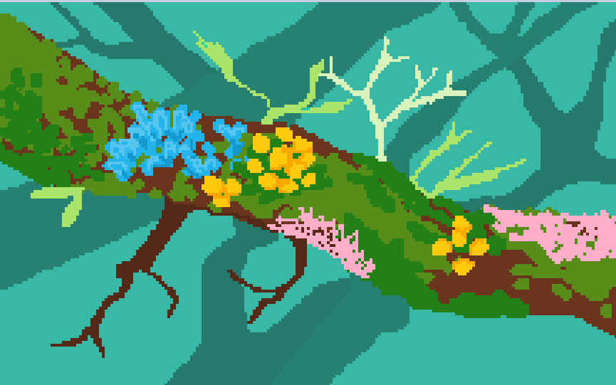 bugvilles's tweet photo. lichen it. #pixelart #digitalart https://t.co/xM921rpbzW
