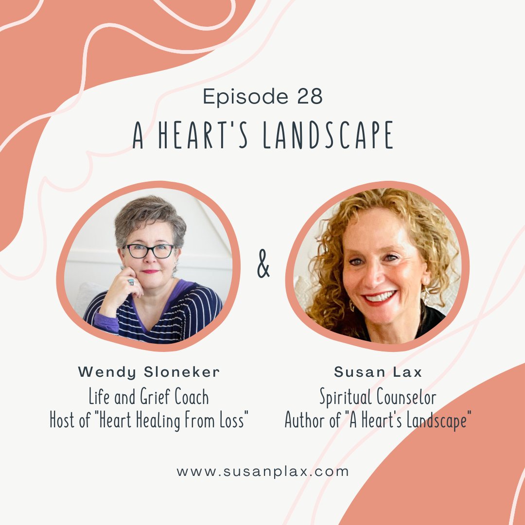 chofshiah's tweet photo. Thanks @WSloneker for the privilege of sharing #AHeartsLandscape with your listeners. Please tune into our conversation about an attentive heart especially at times of grief, loss, &amp; change, &amp; “A Heart’s Landscape” on her podcast, “Heart Healing from Loss” https://t.co/VMmK3UeZjn https://t.co/lxvcLDTPyD