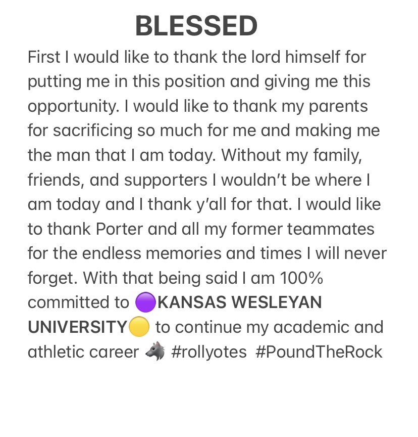 Committed! Let’s work <a href="/CoachFam/">Coach Mike Famiglietti “Fam”</a> @Myers_KWU @Sullivan_KWU <a href="/kwucoyotes/">Kansas Wesleyan Coyotes</a> @_jcod <a href="/dctf/">Dave Campbell's — TexasFootball.com</a>