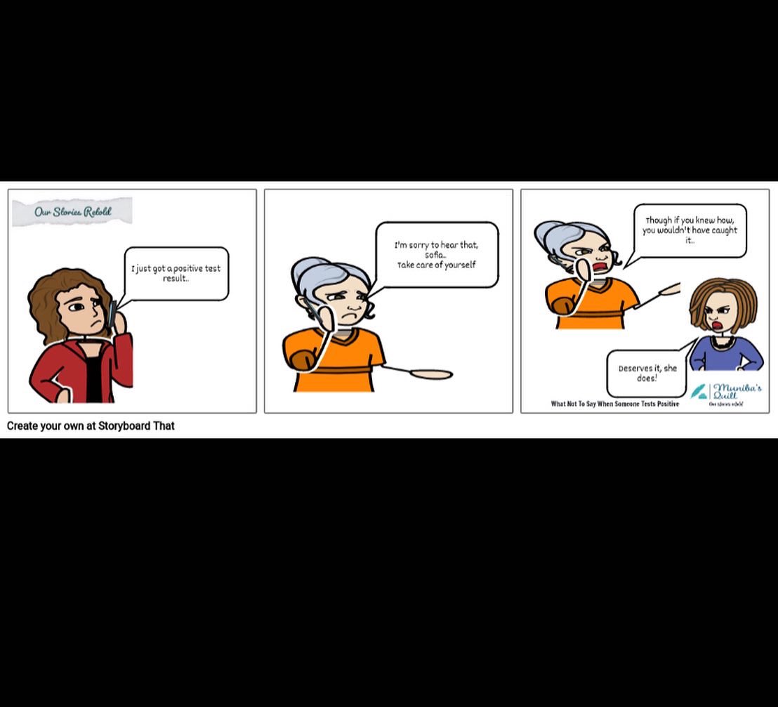 MunibasQuill's tweet photo. Pandemic Etiquette (2/6)
WHAT NOT TO SAY WHEN SOMEONE TESTS POSITIVE: 

With cases on the rise again and the pandemic continuing, here’s a PSA on how not to respond to such news

#pandemic #KarachiEat2022 https://t.co/crmdvUOU7U