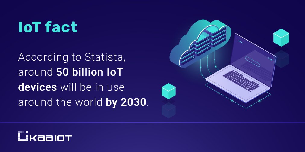 KaaIoT's tweet image. According to Statista, around 50 billion IoT devices will be in use around the world by 2030.

#IoT #IoTdevice #IoTdevices #IoTfact #internetofthings