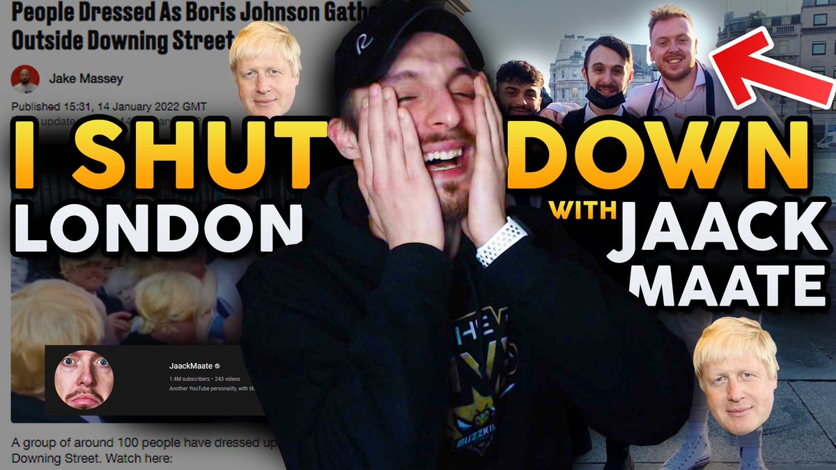CloudPlays_YT's tweet image. 🚨NEW VIDEO!🚨

I Had A Party With @Jaack And 100 Boris Johnson's Outside Downing Street!

👉Link: youtu.be/PR4q-xgMotA

#TheHive #BorisJohnson