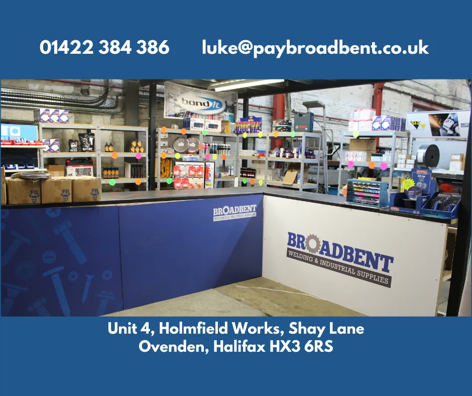 Why not order your goods for collection and head down and check our trade counter. 

luke@broadbentsupplies.uk

#westyorkshire #yorkshire #huddersfield #keighley #bradford #brighouse #leeds