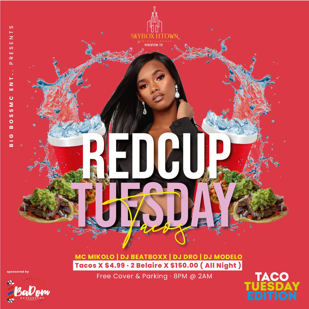 skyboxhtown's tweet photo. Every Tuesday W/ REDCUP TUESDAY l Bleu Belaire Bottles 2 x $150 ALL NIGHT l @skyboxhtown https://t.co/DZUfNXysHy
