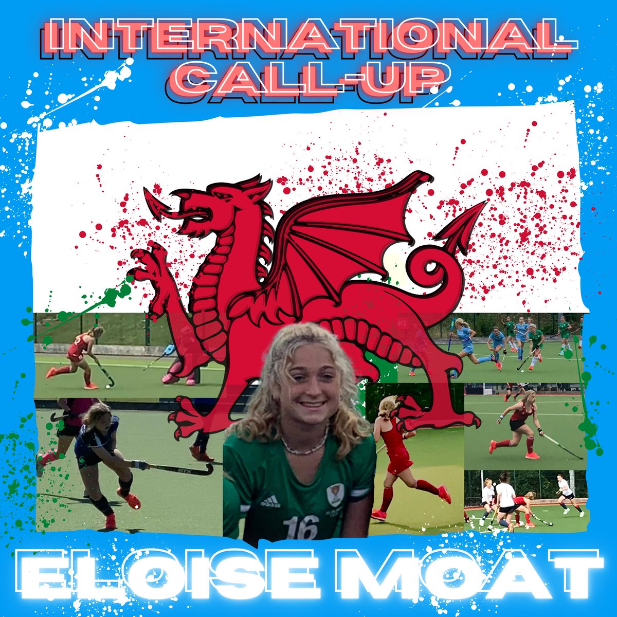 🏴󠁧󠁢󠁷󠁬󠁳󠁿🏑 Congratulations to Eloise Moat who has been selected for <a href="/HockeyWales/">Hoci Cymru</a> U16s.

#BlueArmy 
#CliftonRobbies 
#BristolHockey