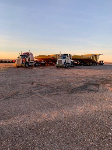 Mullen O/OPS- Bruce and Pete loaded in Southern Texas  and headed  north  to Fort MacKay, Ab.  #mullentrucking # ourlifeisthehighway  #heavyhaul