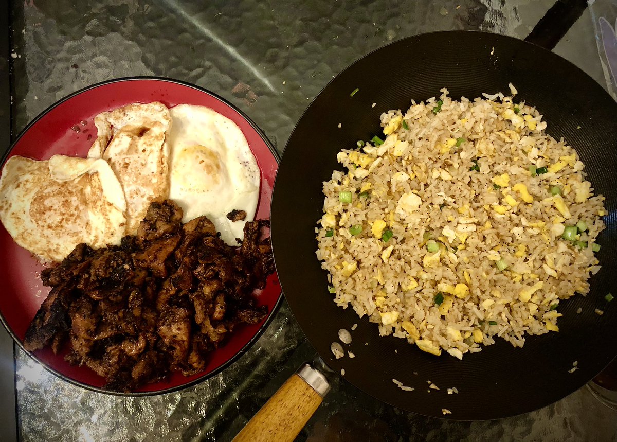 DaphneWeng's tweet photo. Breakfast!! Tapsilog   #TapaSinangagItlog #filipinobreakfast #food #filipinodish https://t.co/x22Ete1mW5