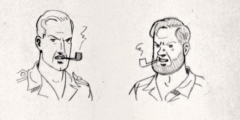 mega_wave1's tweet image. Le 26 septembre 1946, les lecteurs du Journal Tintin découvraient la toute première page du Secret de l’Espadon d’Edgar P. Jacobs. #BlakeEtMortimer