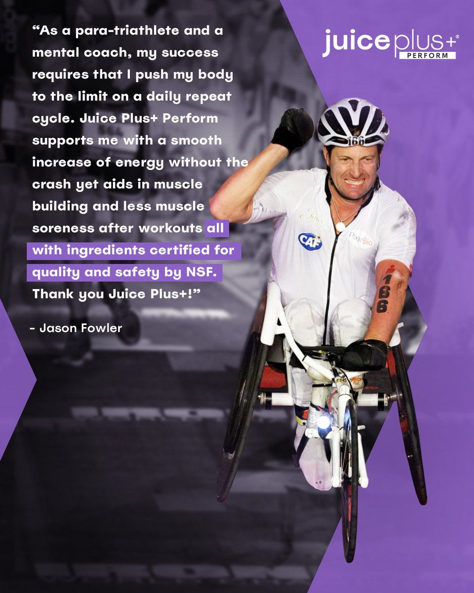 juiceplus's tweet photo. Here's what our athletes are saying! "Juice Plus+ Perform supports me with a smooth increase of energy without the crash.."
Check out our website to learn more about our high-protein shake mix #JuicePlusPerform. https://t.co/2mRRnppt4w https://t.co/FZwmgvvx3R