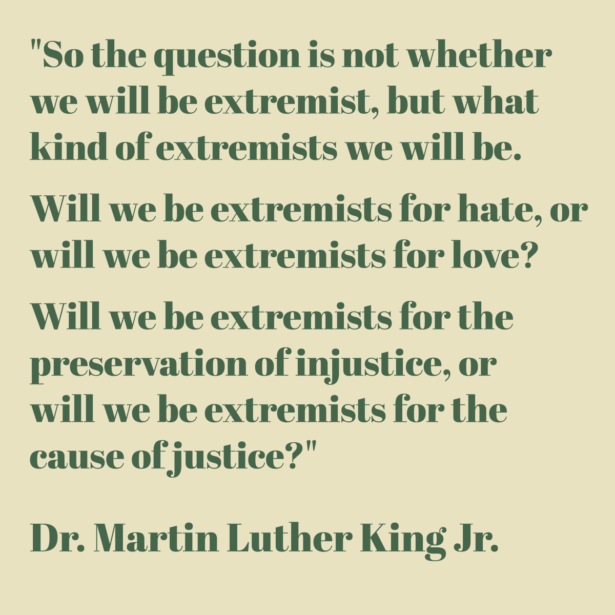 Celebrating the life and legacy of Dr. Martin Luther King Jr., and the responsibility to work towards an equitable food system <3