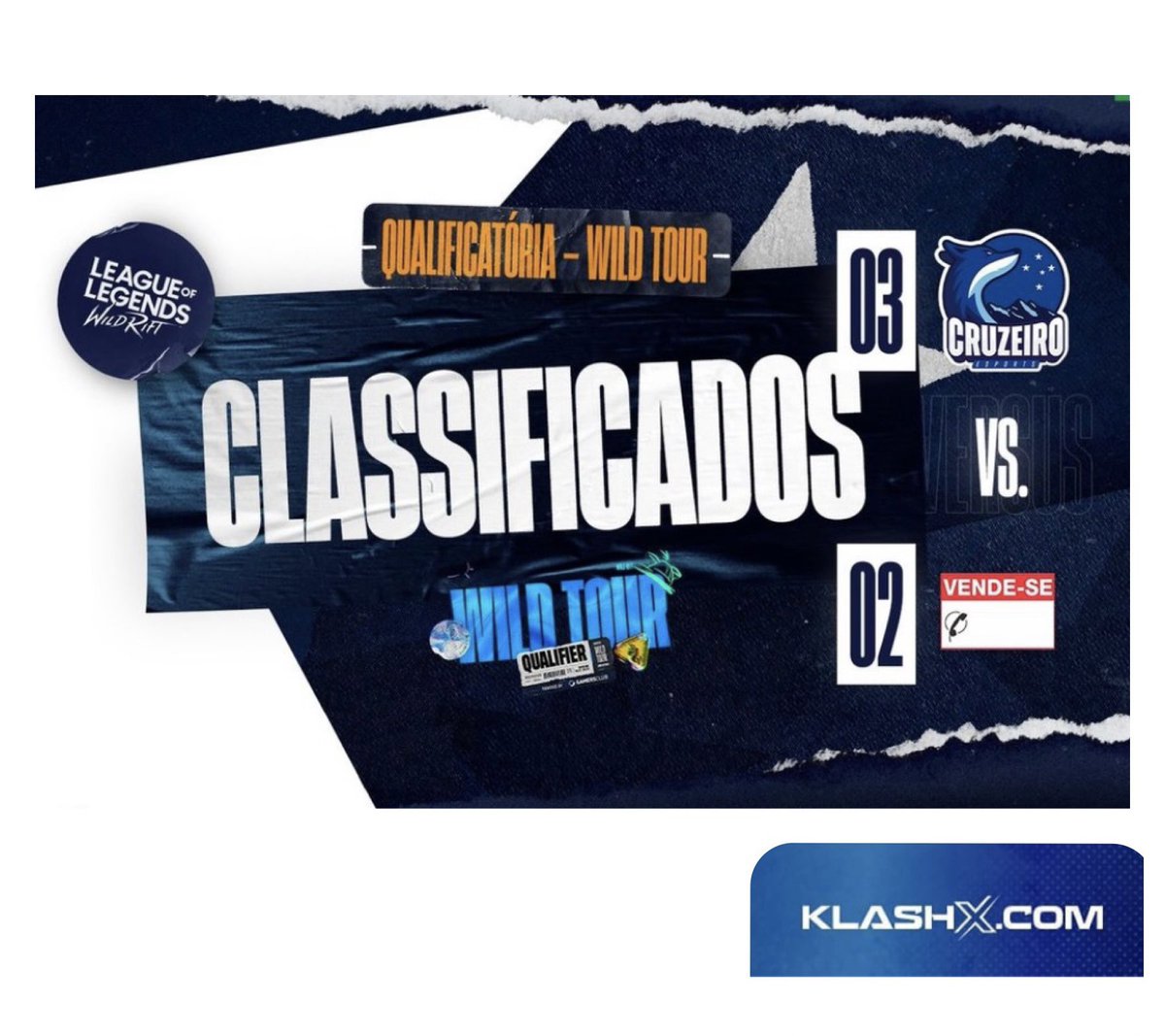 klashxoficial's tweet photo. Começamos com o pé quente 🔥Parabéns equipe pela classificação para o Wild Tour 💙🦊💙
#cabuloso #lol #klashx #crisback #wildrift https://t.co/VpitEclLr4
