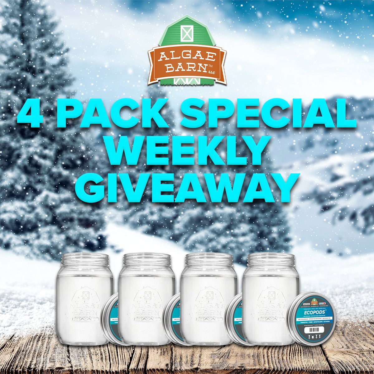 AlgaeBarn's tweet photo. What's better than our usual weekly contest??

▁ ▂ ▄ ▅ ▆ ▇ █ ４ 𝑱𝑨𝑹𝑺 𝑶𝑭 𝑬𝑪𝑶𝑷𝑶𝑫𝑺!!  █ ▇ ▆ ▅ ▄ ▂ ▁

Visit the contest link below to register and get your entries in today! 

https://t.co/P1Ej7ghiry

#algaebarn #gotpods #deals #copepods  #deal #contest https://t.co/iQgZAfcnkE