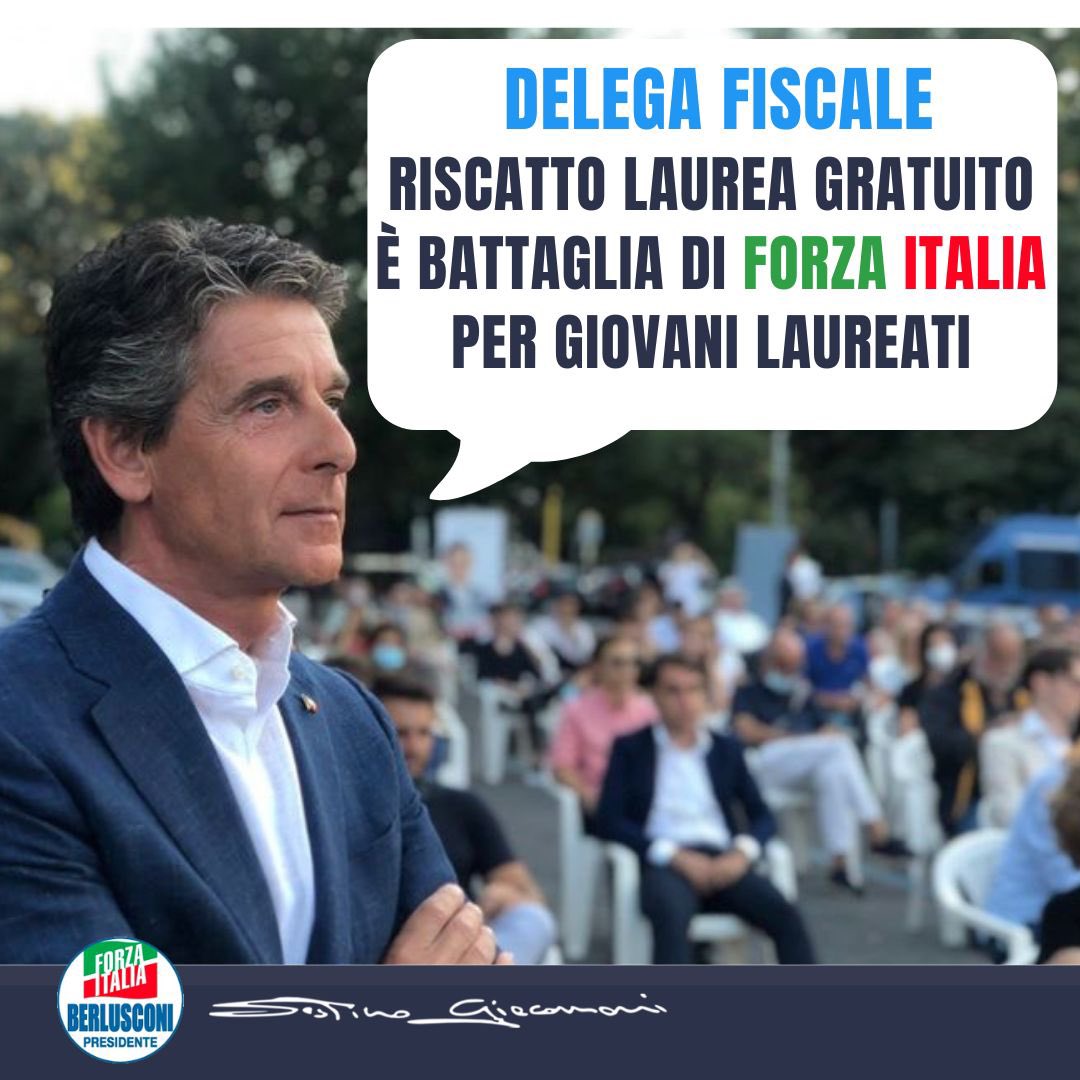 S_Giacomoni's tweet photo. 🎓 RISCATTO #LAUREA GRATUITO È BATTAGLIA DI @forza_italia 🇮🇹 PER #GIOVANI #LAUREATI
In #Italia si laureano in pochi con conseguenze negative sul mondo del #lavoro, come il #digitalskillgap, o più generalmente la mancanza di professionisti o forza lavoro adeguatamente formata. https://t.co/Y3abqHh61t
