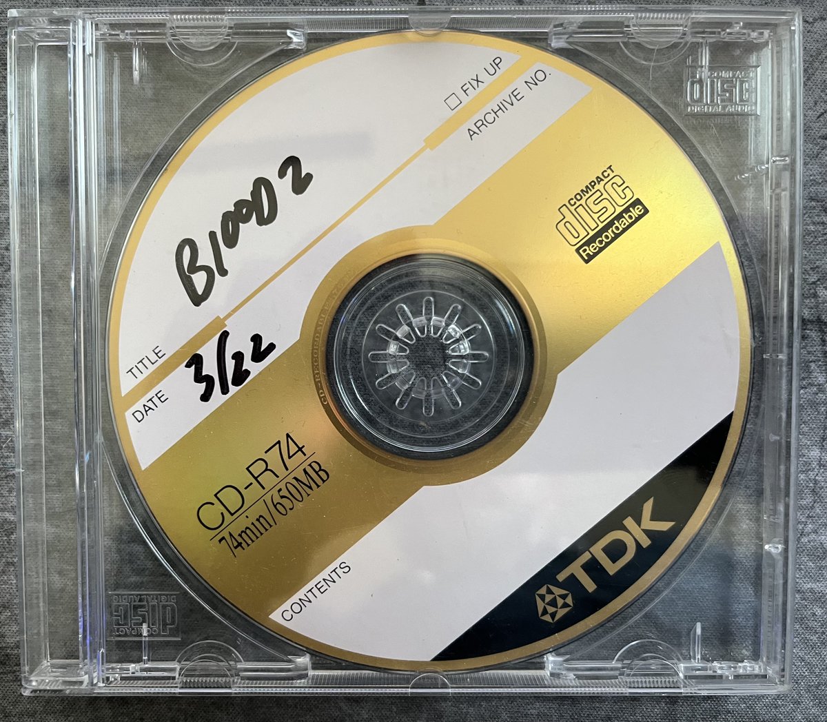 benmcoleman's tweet photo. Cleaning out an old box. found an old dev disk of #Blood2. Must have been for the expansion. @NightdiveStudio @NewBlood #gamedev https://t.co/bkJN5N6UKZ