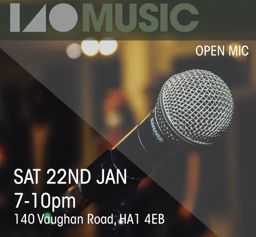 oneforty_harrow's tweet photo. Open-mic this Saturday at 140 Vaughan Road.
Come along - we’d love to see you there
#140harrow #openmic
🎶 🎤 https://t.co/rX6KQrbIrS