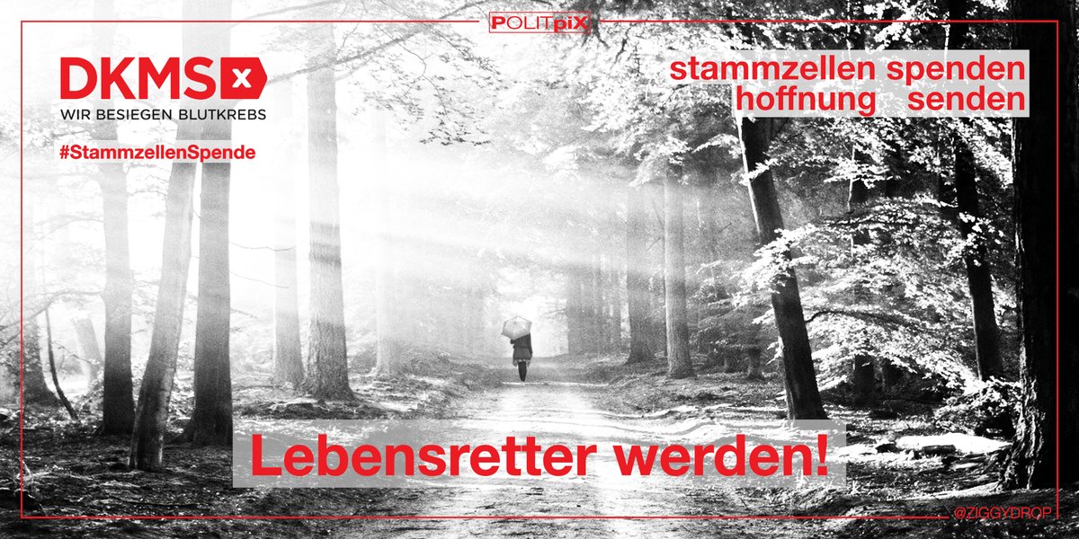 #StammzellenSpende #DKMS
1|5
MO!N ihr Lieben - wichtigster Tweet ever!
Ich brauche geballte #FollowerPower für Reichweite!
Meine 54-jährige Schwiegermutter benötigt in Kürze eine(n)
passende(n) #StammzellenSpenderIn.
Lasst euch registrieren, rettet Leben!