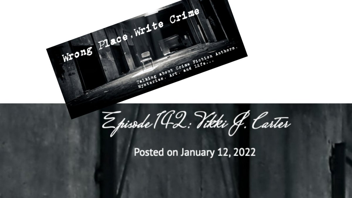 vikkijcarter's tweet photo. This month, I was a guest on the Wrong Place, Write Crime podcast with @Frank_Zafiro.

We discuss my role as The Author's Librarian, the importance of research, my books in progress, and my podcast (Authors of the Pacific Northwest). #writerscommunity#writingcommunity https://t.co/WOZ4tGIvPy