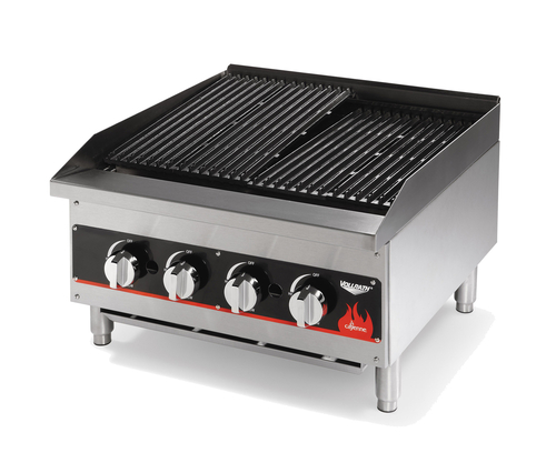 Designed to give customers a perfectly grilled taste, this @VollrathCo 407302 charbroiler is designed for optimum heat distribution and control. Constructed from fully-welded stainless and aluminized steel, it has the durability needed to meet high demands https://t.co/8G48OsnomD https://t.co/JAzOBlAEXo