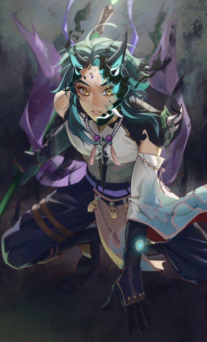 ggelus_'s tweet photo. Do not fall prey to the darkness. I have no mercy. 

#Xiao #GenshinImapct #原神 https://t.co/v0K6aJP3H3