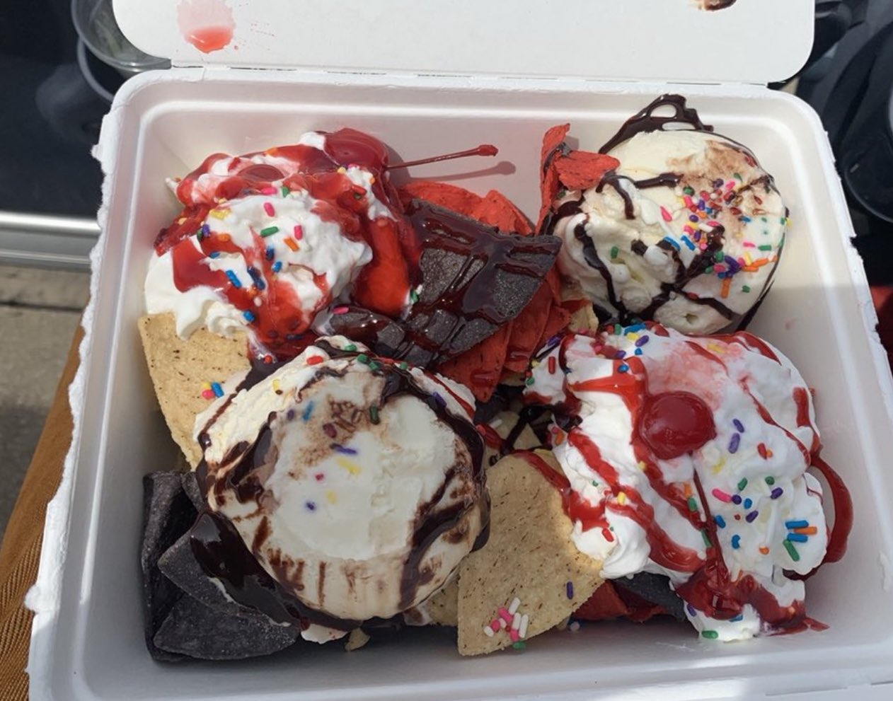 Footy Scran on Twitter "Ice cream Nacho’s at Chicago fire