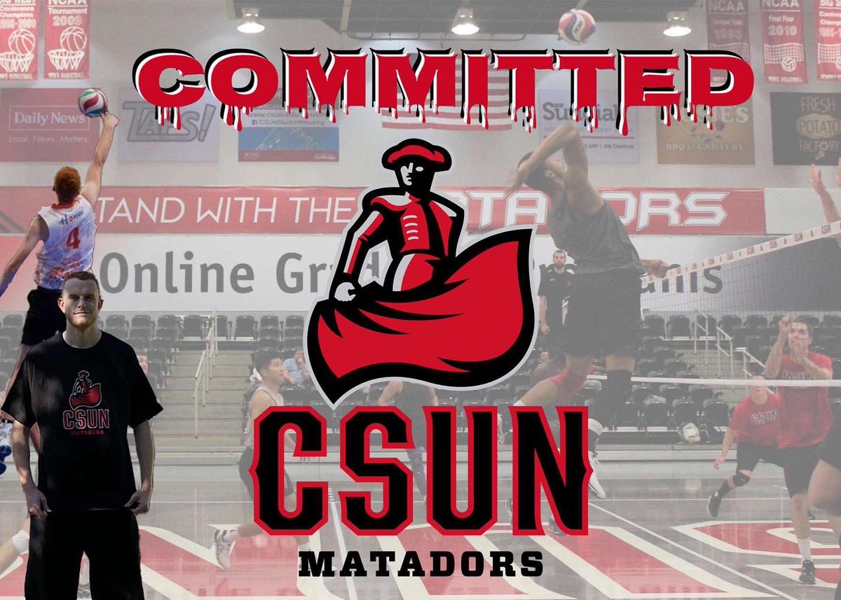 tallest_logan's tweet photo. I am excited to announce my commitment
to Div I -Cal State University NorthRidge Men's
volleyball program @CSUNMensVB .I would like to thank
everyone that has ever trained me and helped me to
get to this point. https://t.co/VJ8KAhu1M6