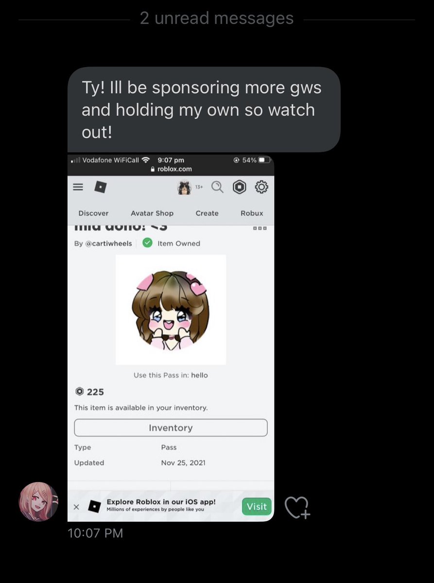 cybrcure's tweet photo. @TheMythicGhoul and @K4RM44__ โs gws are real!! I won this one and @K4RM44__ bought my gamepass <3 thank you so much Iโm very grateful #K4RM4PROOFS (note: the pending was at 378 before!!) https://t.co/UVTGiYuNNy