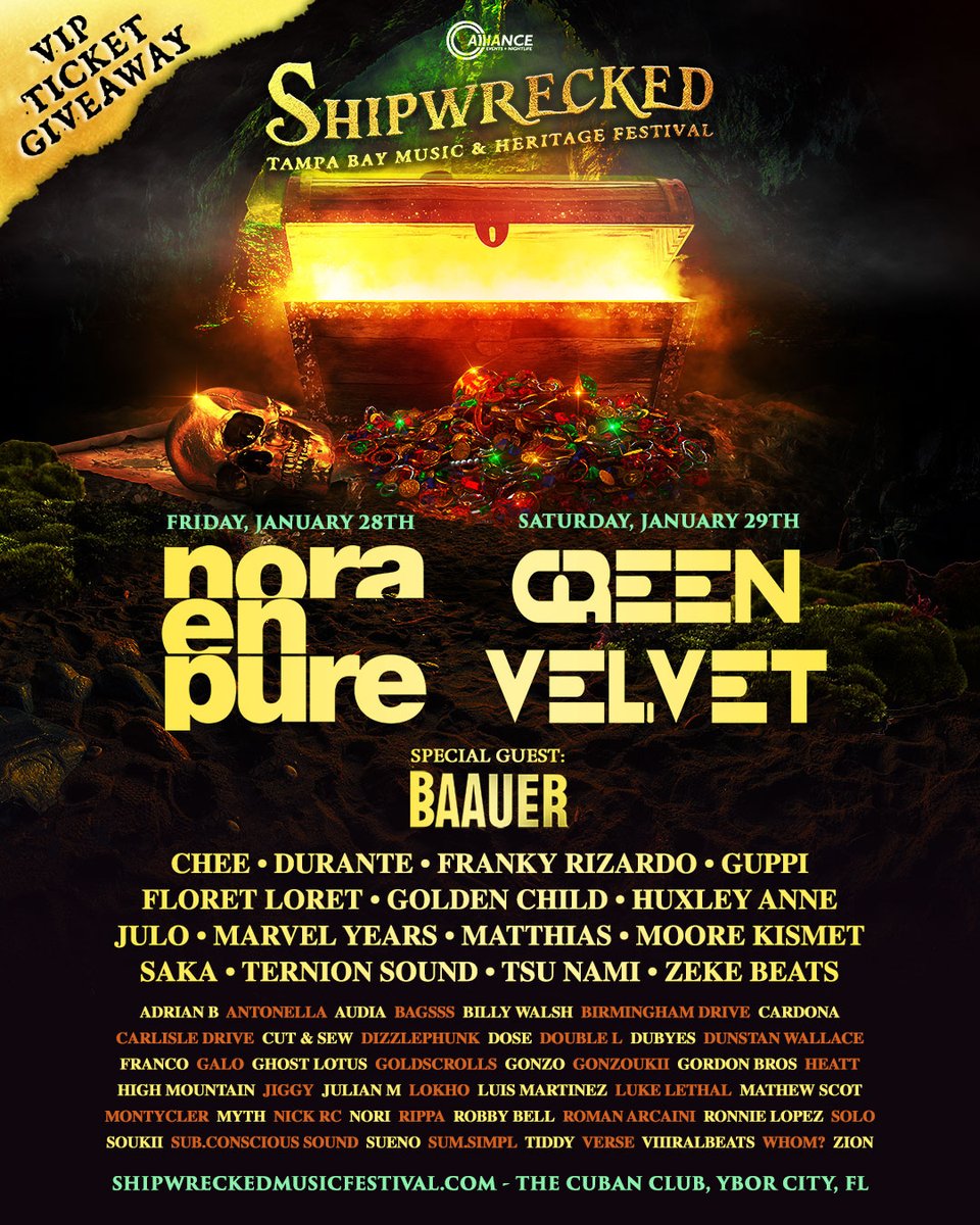 🎁 𝗚𝗜𝗩𝗘𝗔𝗪𝗔𝗬: Want VIP boarding passes for FREE?

HOW TO ENTER:

♥️ - 𝗟𝗜𝗞𝗘
🔖 - 𝗥𝗘𝗧𝗪𝗘𝗘𝗧
(grants 1 entry)

BONUS ENTRIES:
👥 - 𝗧𝗔𝗚 your crew in the replies below (1 tag = 1 additional entry; unlimited entries allowed to increase your chances of winning)