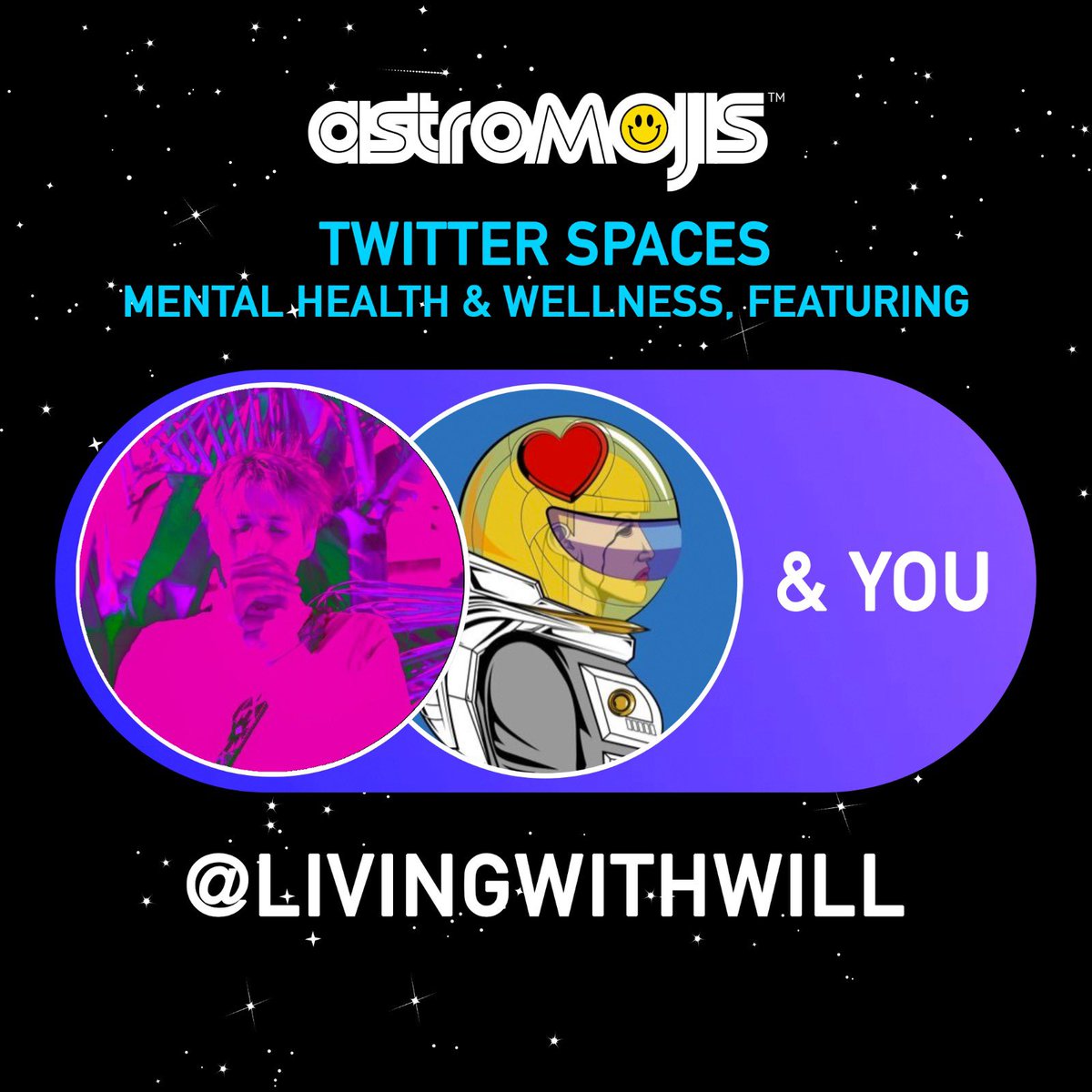 livingwithwill's tweet photo. 🗣PSA‼️

Hey everyone! Come vibe with us for another week of Community Mental Health and Wellness at 9pm PT! We’ll be holding space, sharing stories, laughter, and healing together!

Success and Happiness to anyone reading this!

See you all tonight! 🎉🎊

https://t.co/Iir7hd7tFR https://t.co/hhUYykrxj8